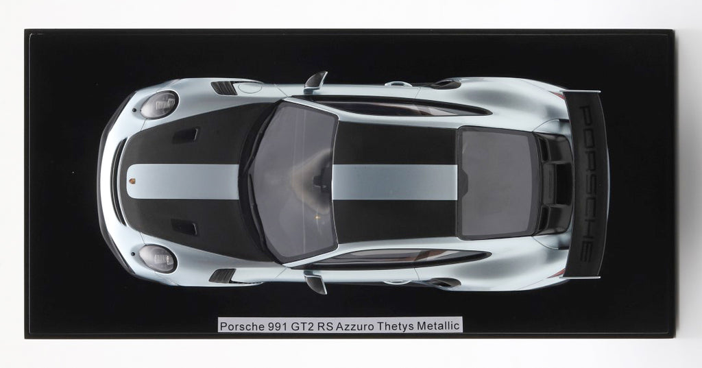 Spark 1:18 Porsche 991 911 GT2 RS Weissach Azzuro Thetys Metallic – Upscale Diecast Exclusive