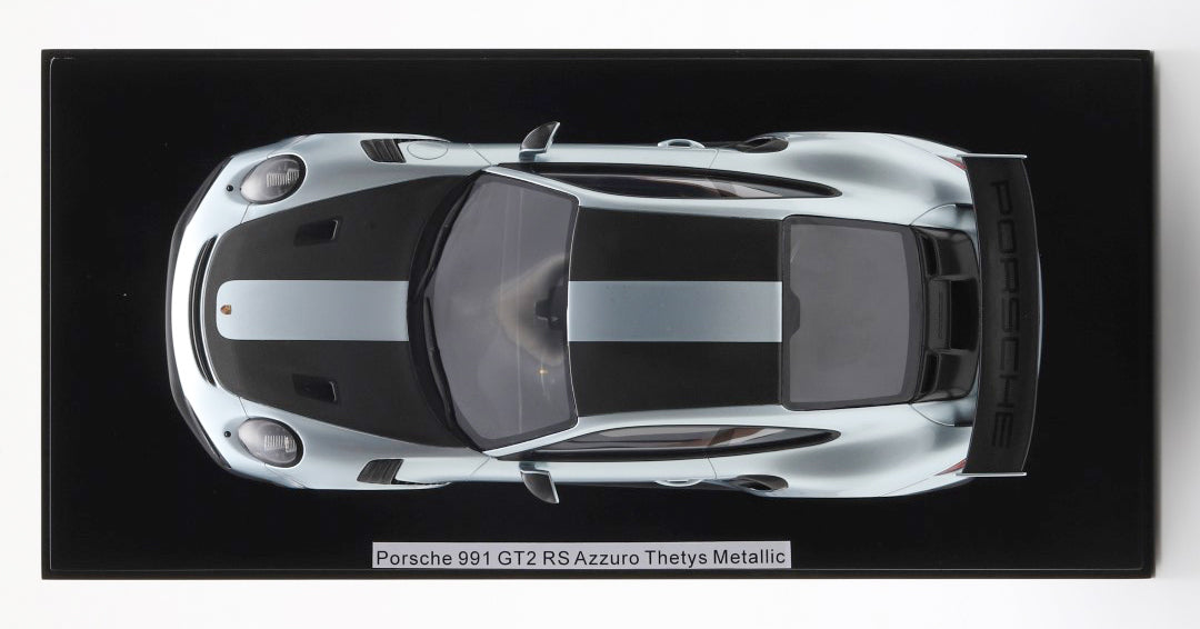 Spark 1:18 Porsche 991 911 GT2 RS Weissach Azzuro Thetys Metallic – Upscale Diecast Exclusive