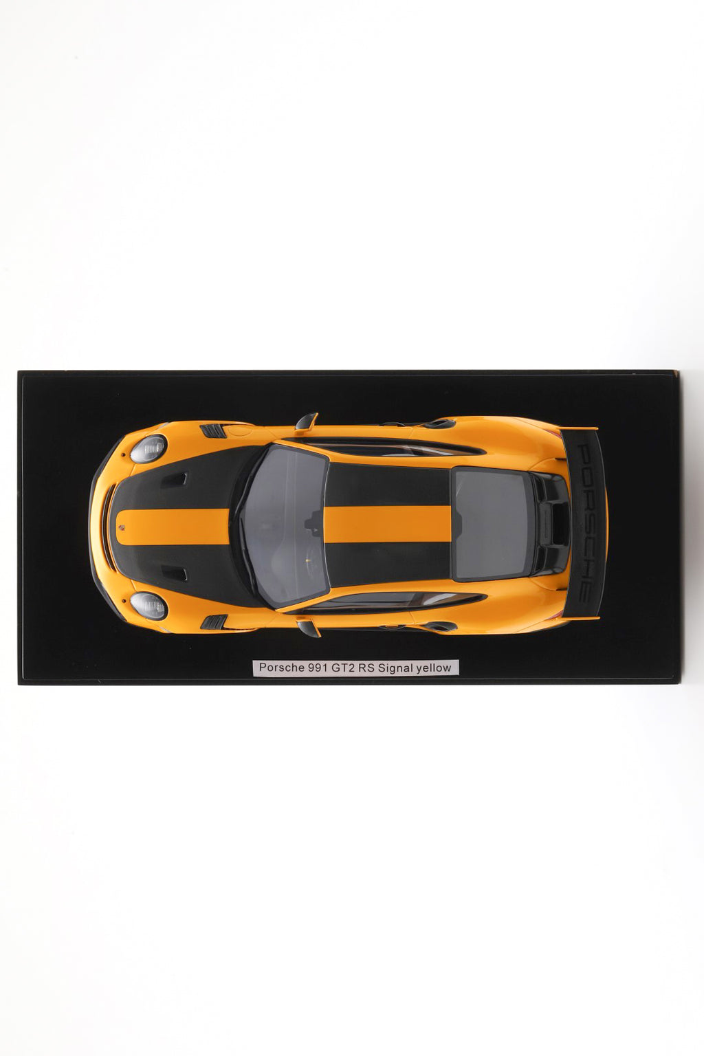 Spark 1:18 Porsche 991 911 GT2 RS Weissach Signal Yellow – Upscale Diecast Exclusive