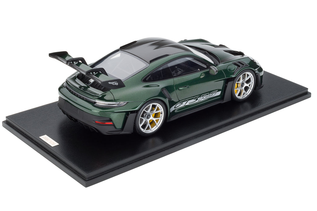 Spark 1:18 Porsche 911 GT3 RS Paint To Sample Oak Green – Upscale Diecast Exclusive image 1