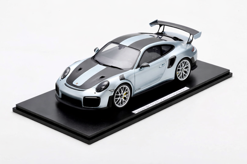 Spark 1:18 Porsche 991 911 GT2 RS Weissach Azzuro Thetys Metallic – Upscale Diecast Exclusive