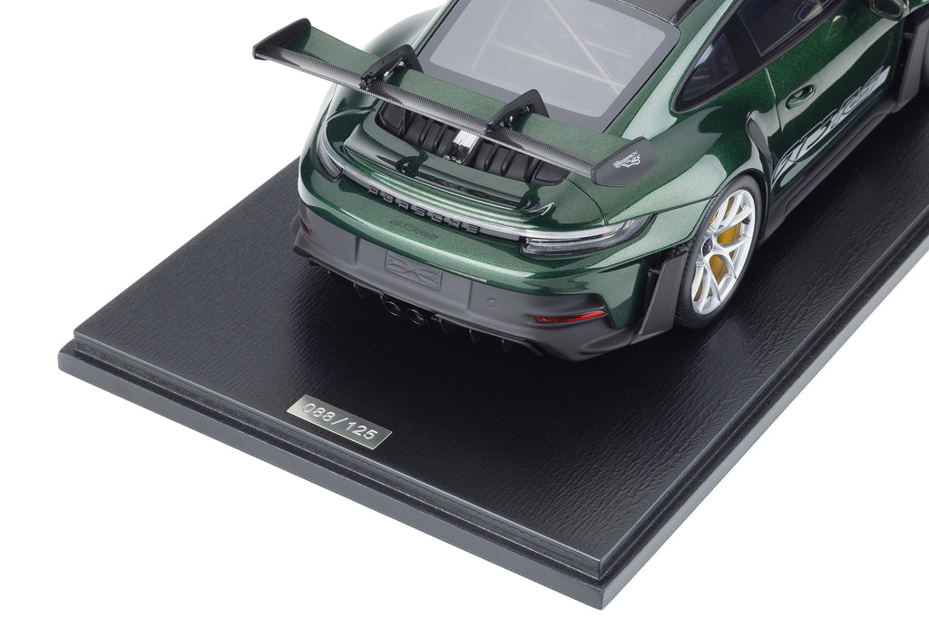 Spark 1:18 Porsche 911 GT3 RS Paint To Sample Oak Green – Upscale Diecast Exclusive image 4