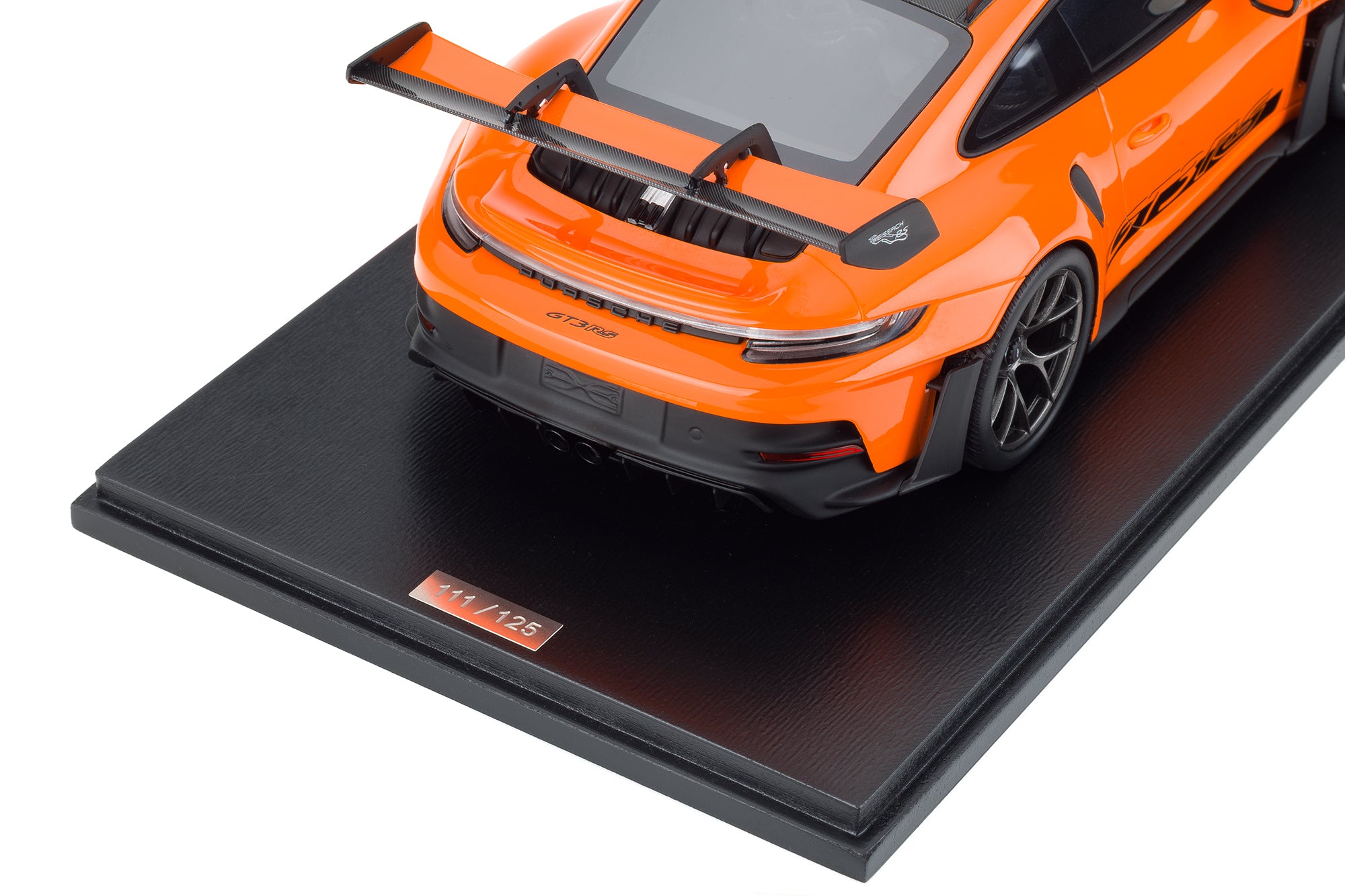 Spark 1:18 Porsche 911 GT3 RS Gulf Orange – Upscale Diecast Exclusive image 4