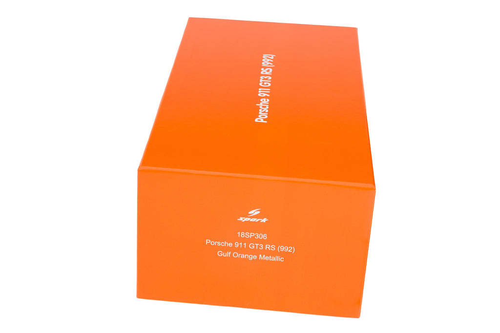 Spark 1:18 Porsche 911 GT3 RS Gulf Orange – Upscale Diecast Exclusive image 11