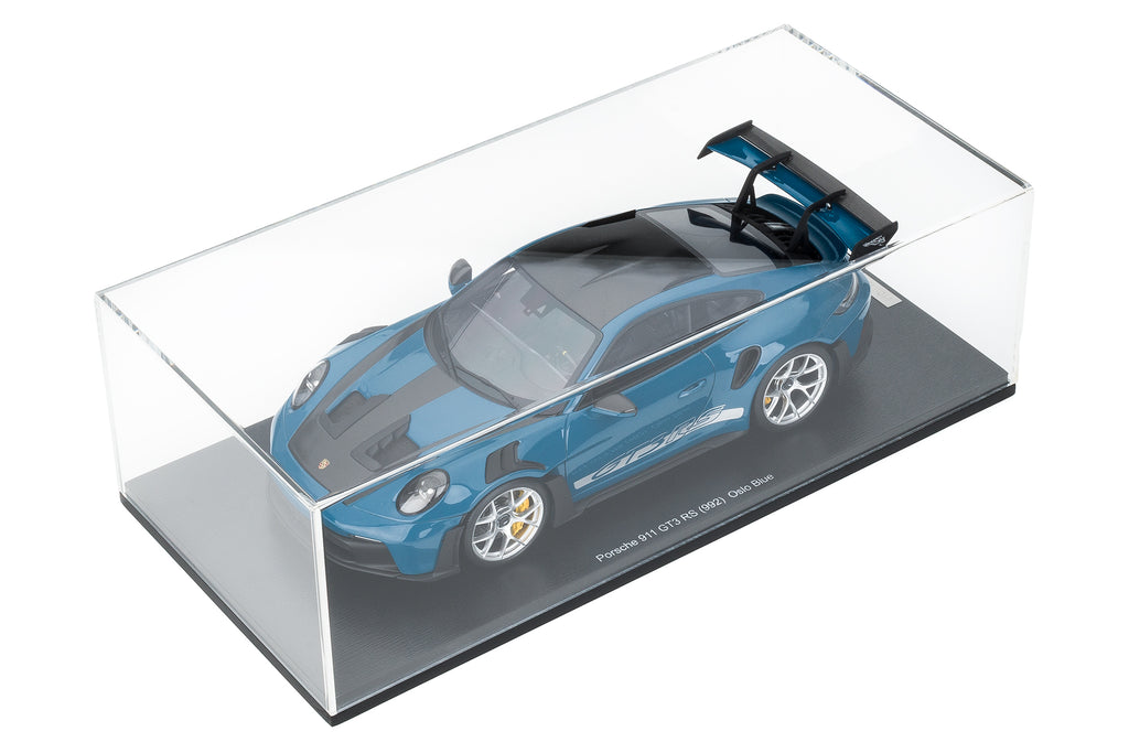 Spark 1:18 Porsche 911 GT3 RS Paint To Sample Oslo Blue – Upscale Diecast Exclusive image 5