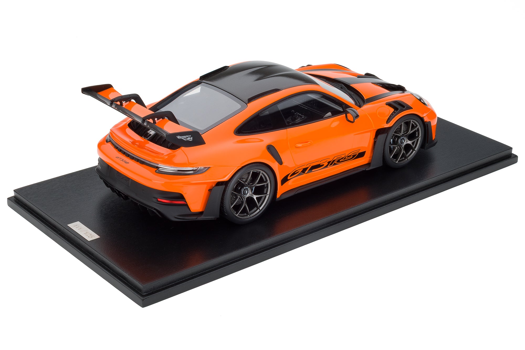 Spark 1:18 Porsche 911 GT3 RS Gulf Orange – Upscale Diecast Exclusive image 1