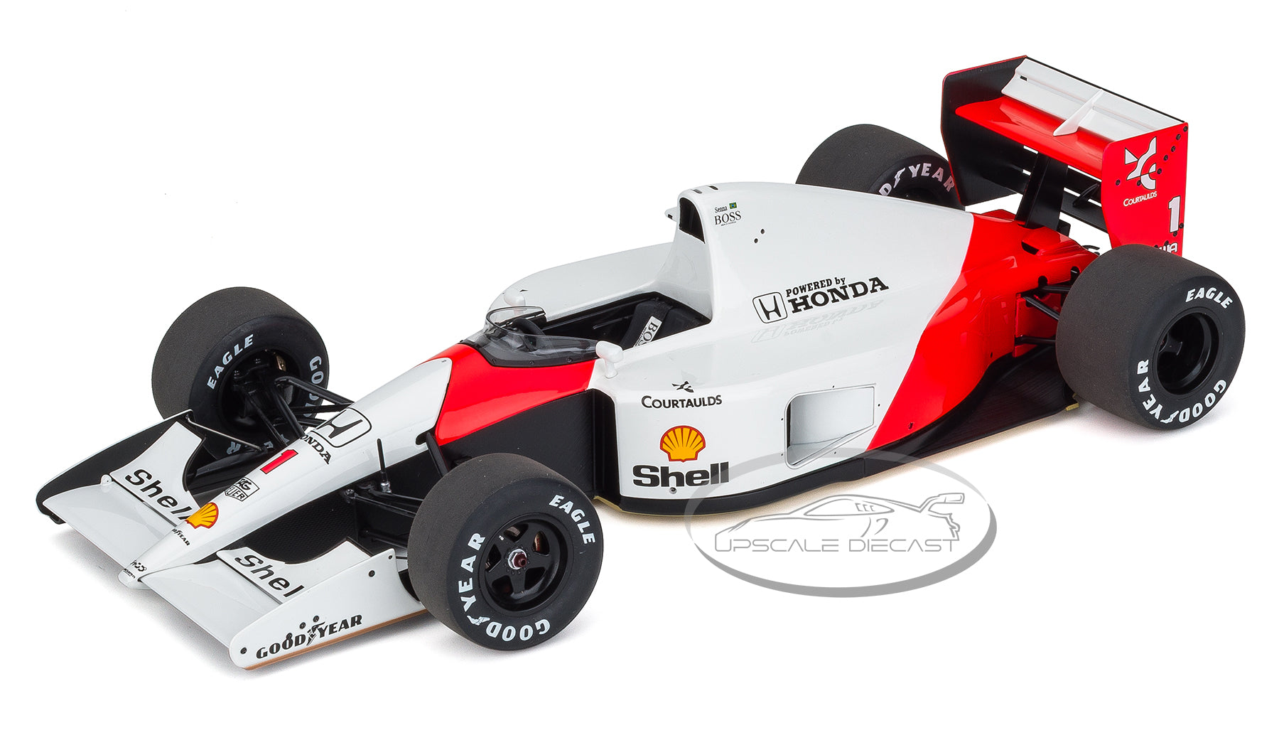 Auto Art 1:18 McLaren Honda MP4/6 w/o Logo 1991 Japanese GP Winner Ayrton Senna 89150