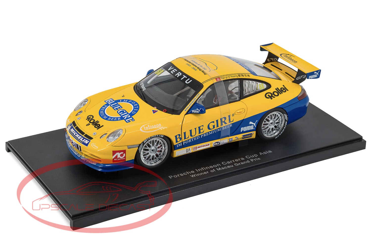 AUTOart 1:18 Porsche 996 GT3 Cup Blue Girl Scale Model