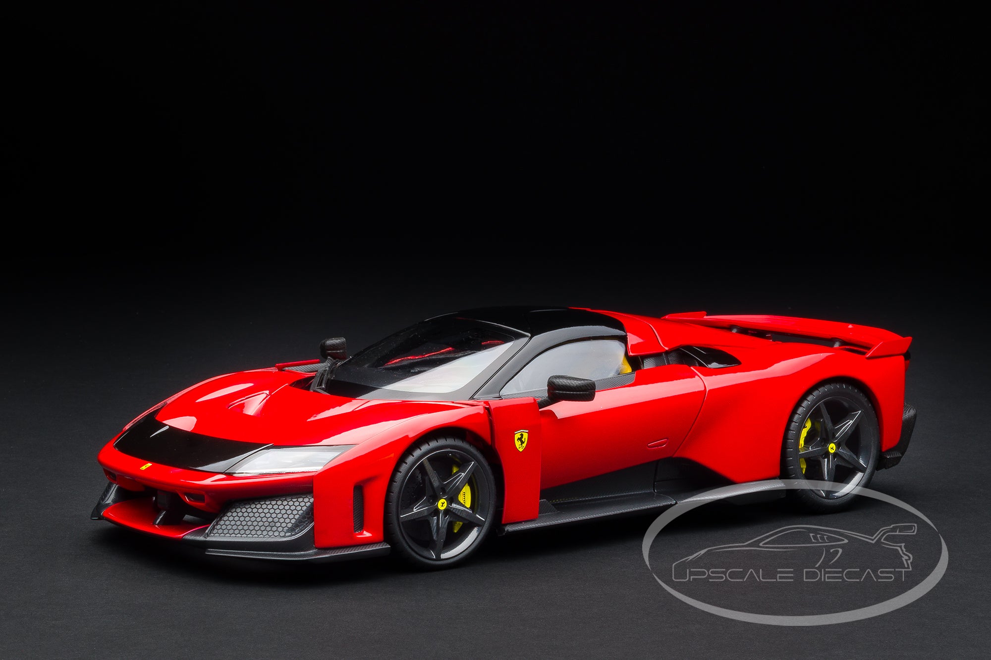 Bburago 1:18 Signature Ferrari F80 2024 Corsa Red with Black Rims
