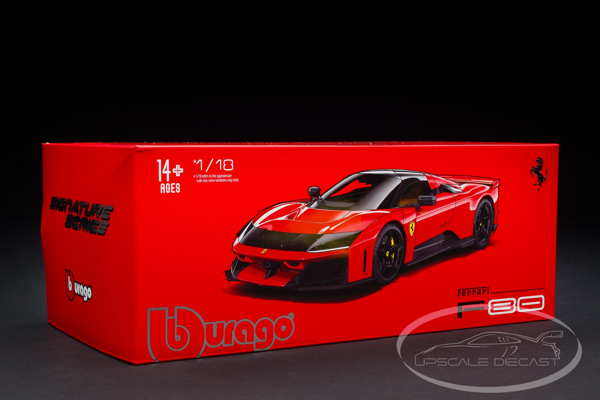 Bburago 1:18 Signature Ferrari F80 2024 Corsa Red with Black Rims