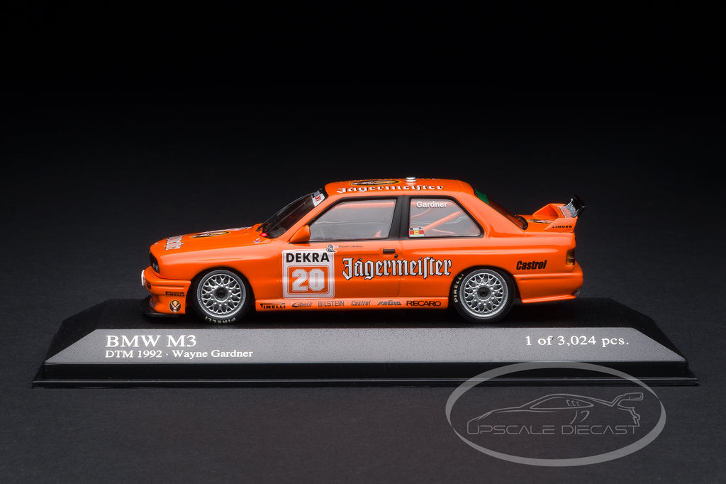 Minichamps 1:43 BMW E30 M3 No.20 Jägermeister 1992 DTM Gardner