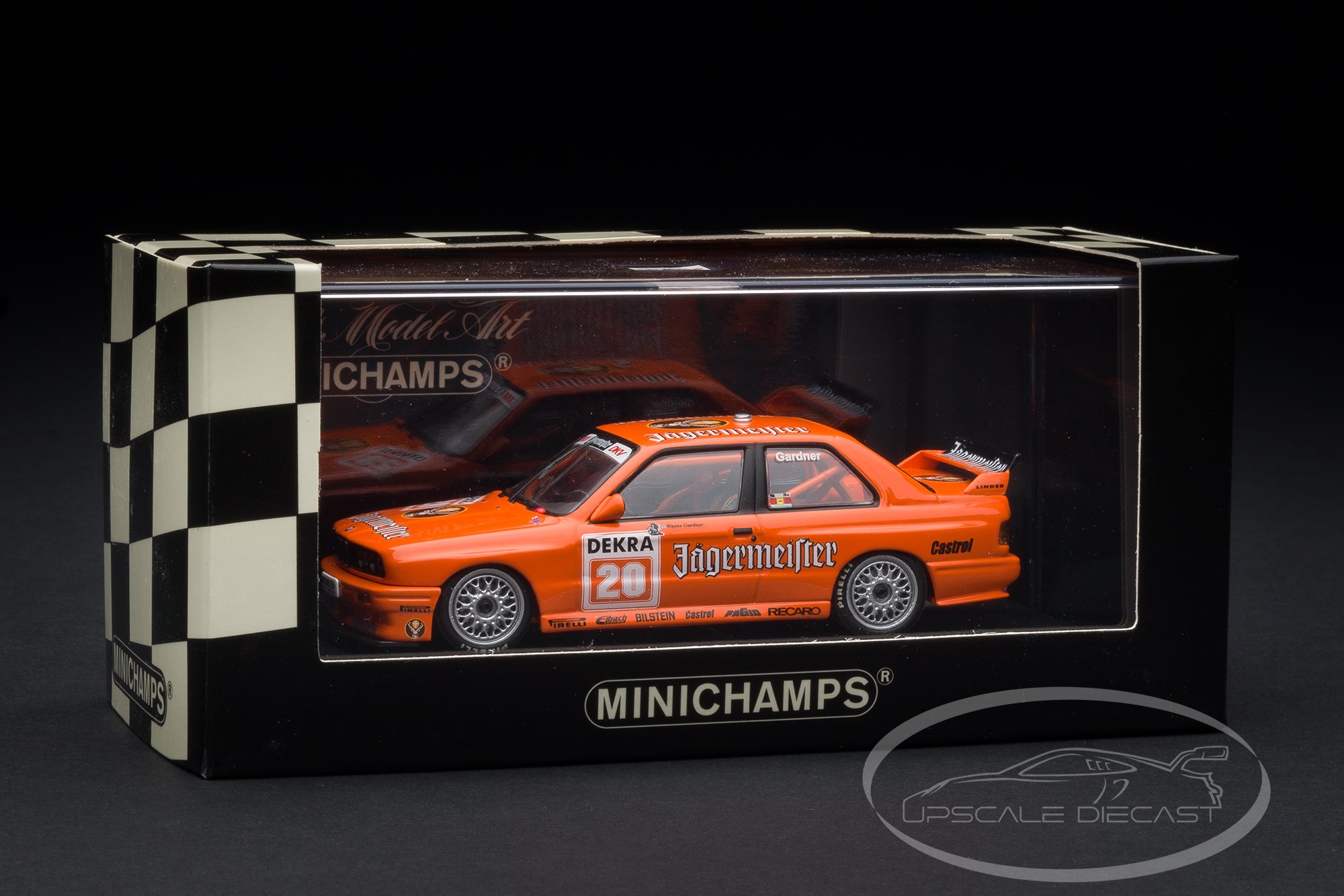 Minichamps 1:43 BMW E30 M3 No.20 Jägermeister 1992 DTM Gardner