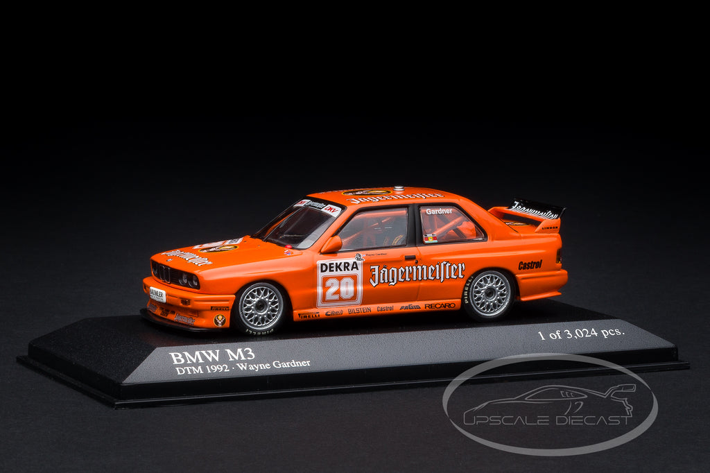 Minichamps 1:43 BMW E30 M3 No.20 Jägermeister 1992 DTM Gardner