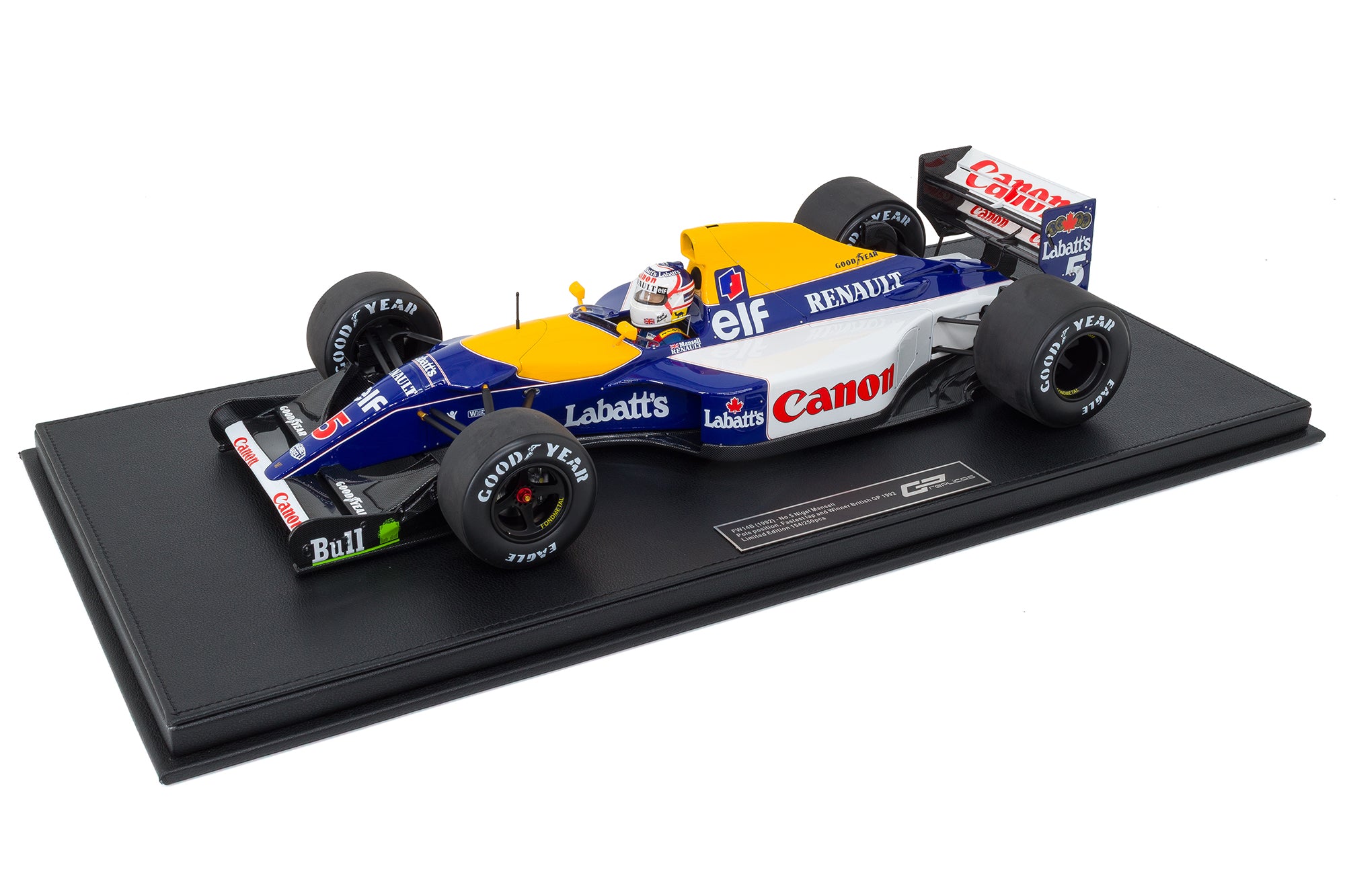 GP Replicas 1:12 Renault FW14/B Nigel Mansell 1992 British GP Winner Scale Model