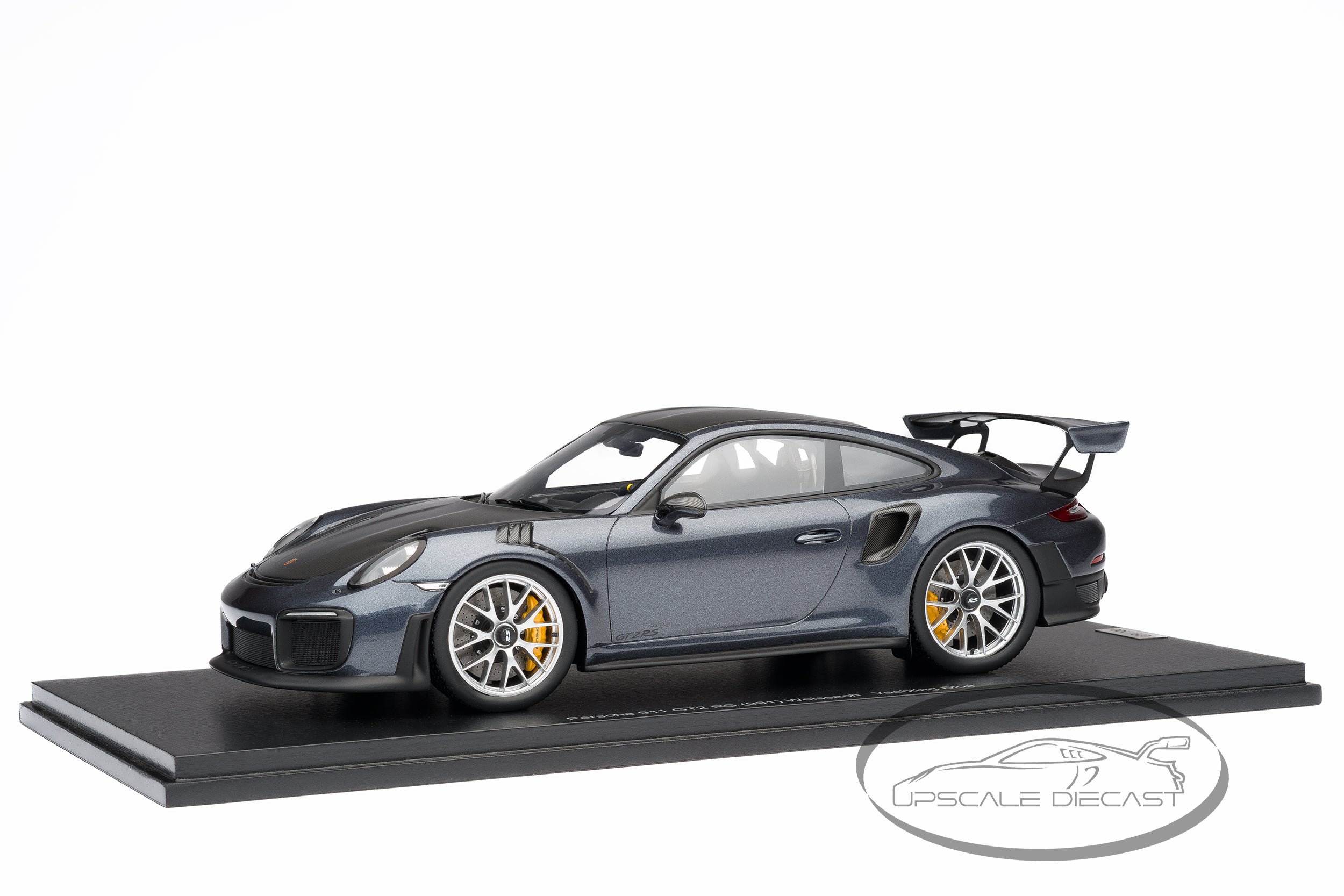 Spark 1:18 Porsche 991 911 GT2 RS Weissach Yachting Blue Metallic – Upscale Diecast Exclusive