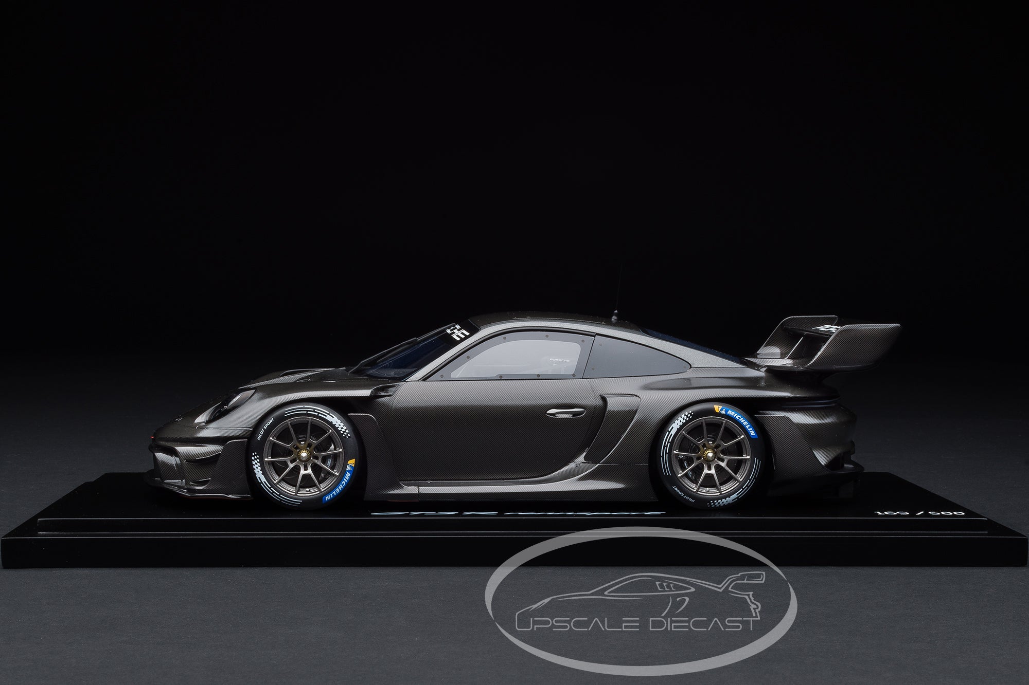 Spark 1:18 Porsche GT3 R Rennsport Black Carbon – Dealer Exclusive