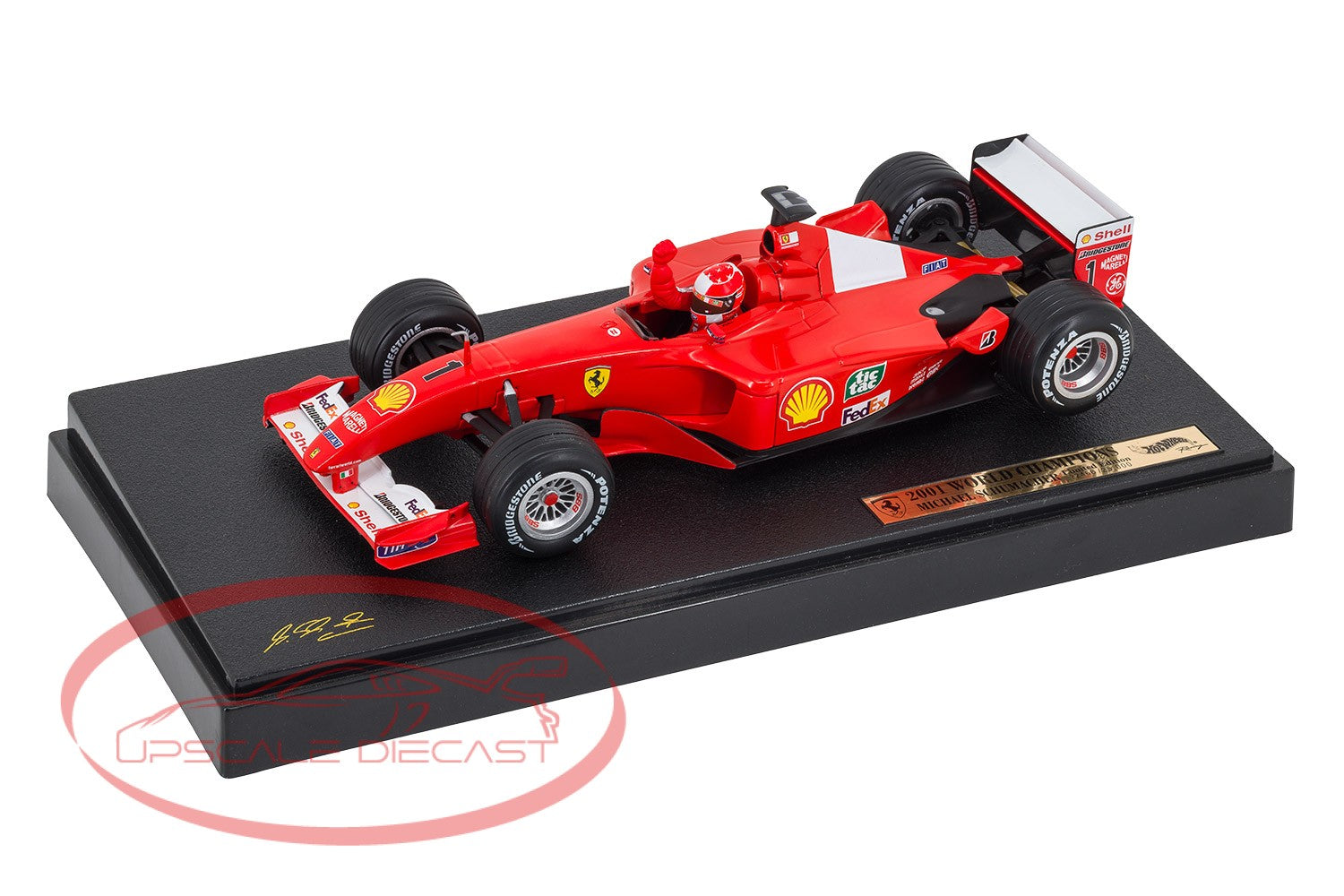 Hot Wheels 1:18 Schumacher Ferrari F1 – Upscale Diecast