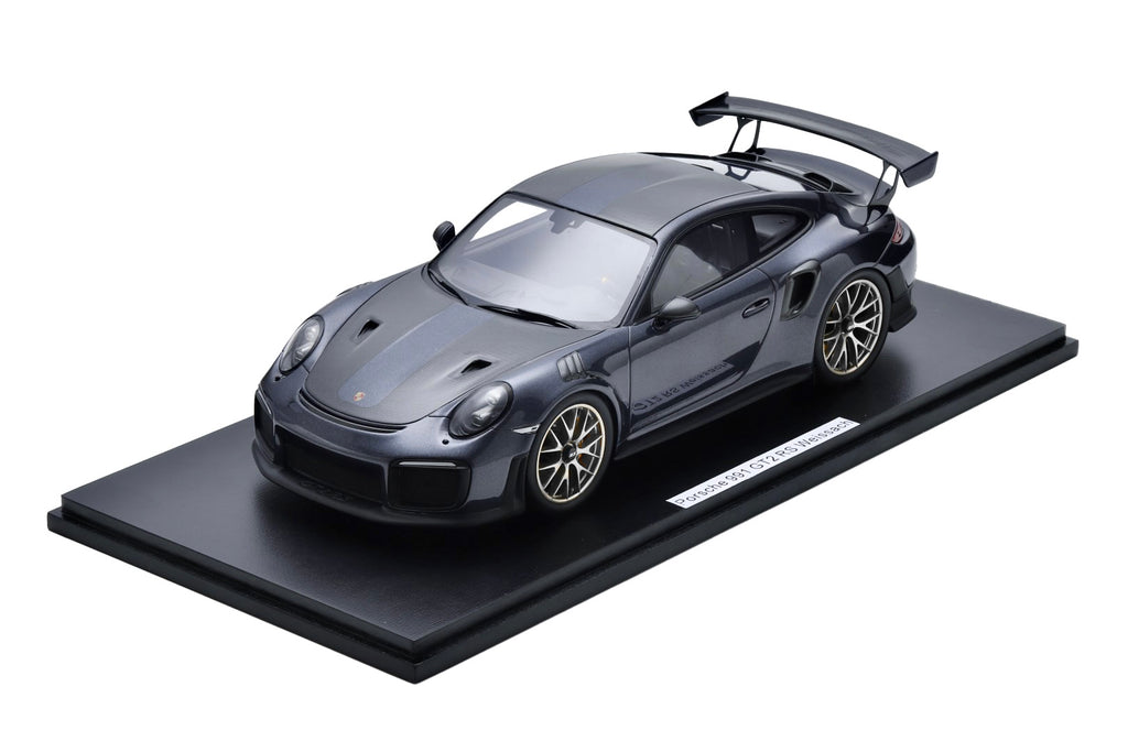 Spark 1:18 Porsche 991 911 GT2 RS Weissach Yachting Blue Metallic – Upscale Diecast Exclusive