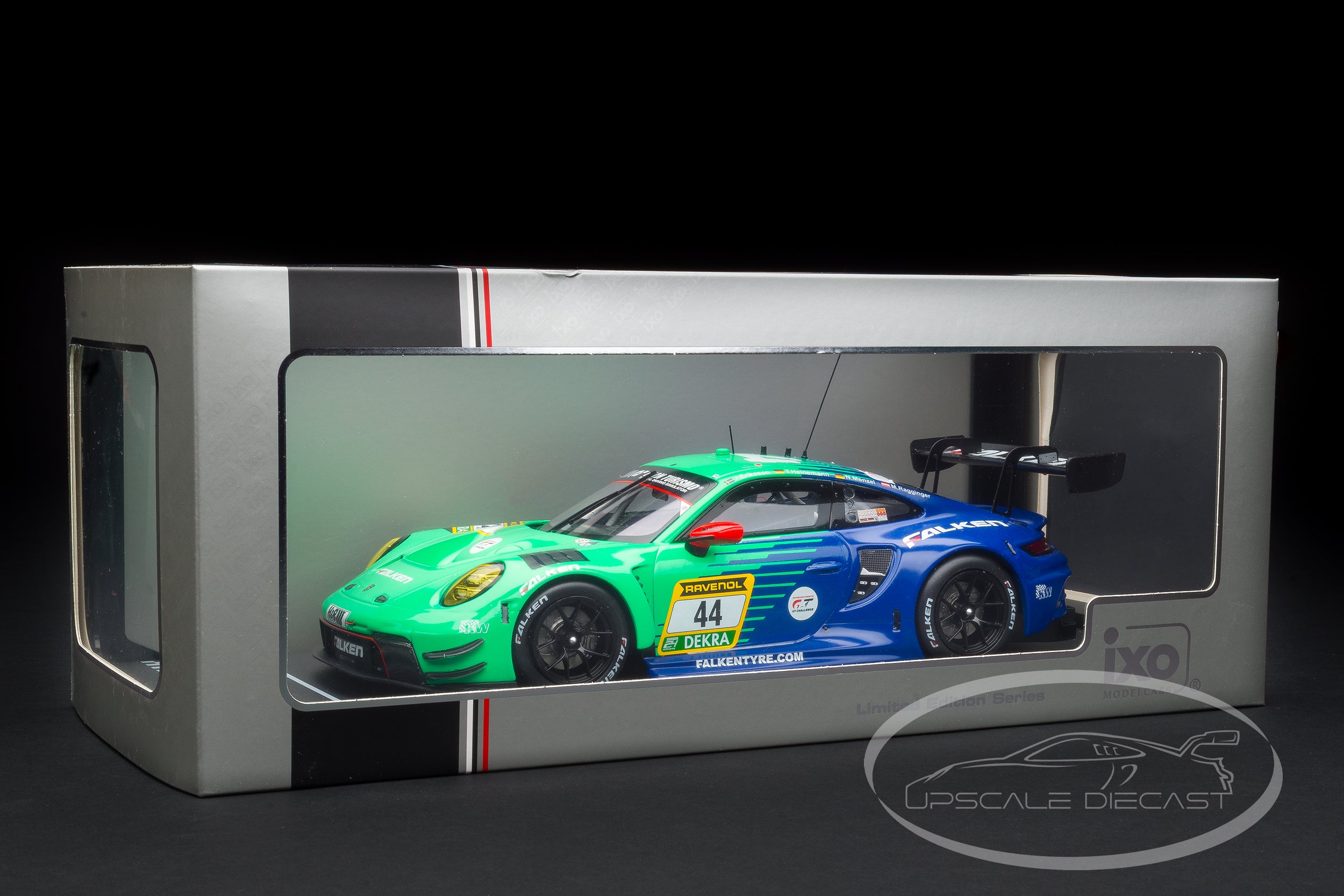IXO 1:18 Porsche 911 GT3 R No.44 10th 24h Nürburgring 2024 Falken Motorsports