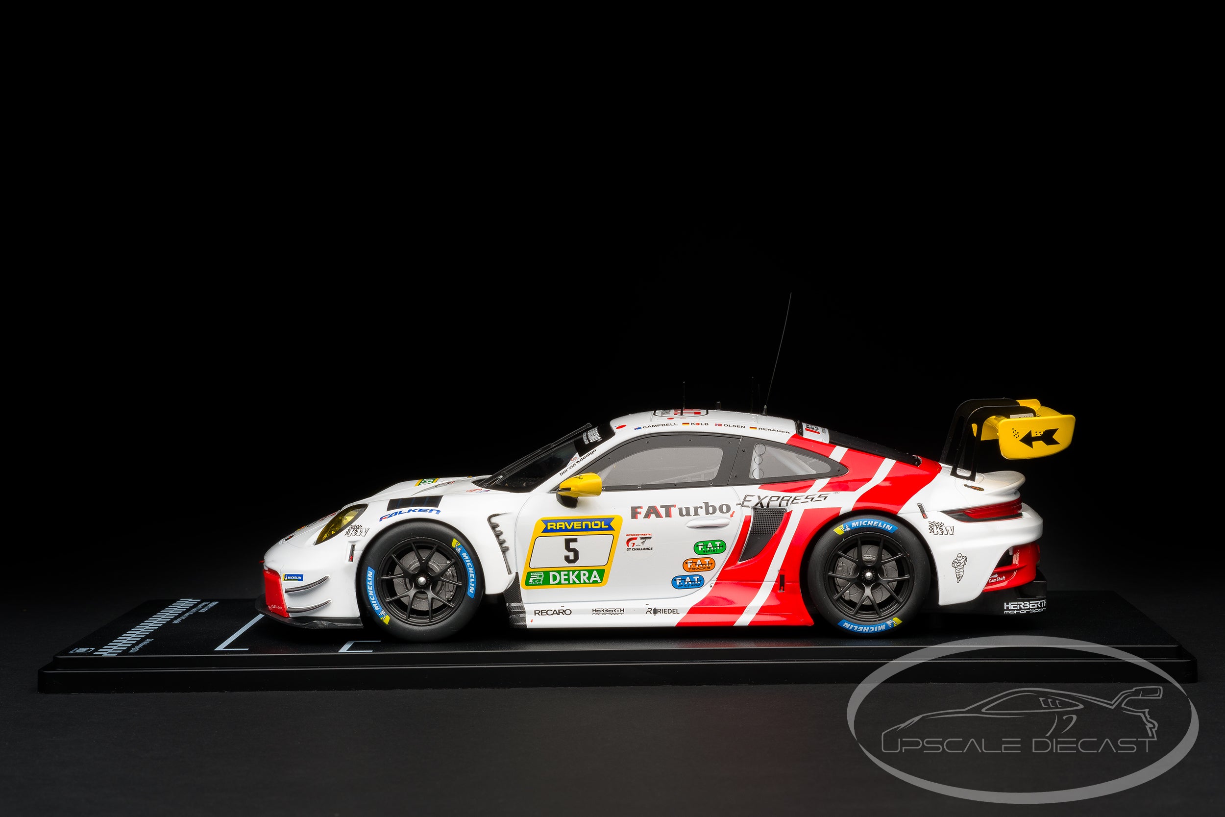 IXO 1:18 Porsche 911 GT3 R No.5 FAT Turbo 24h Nürburgring 2024 Herberth Motorsport