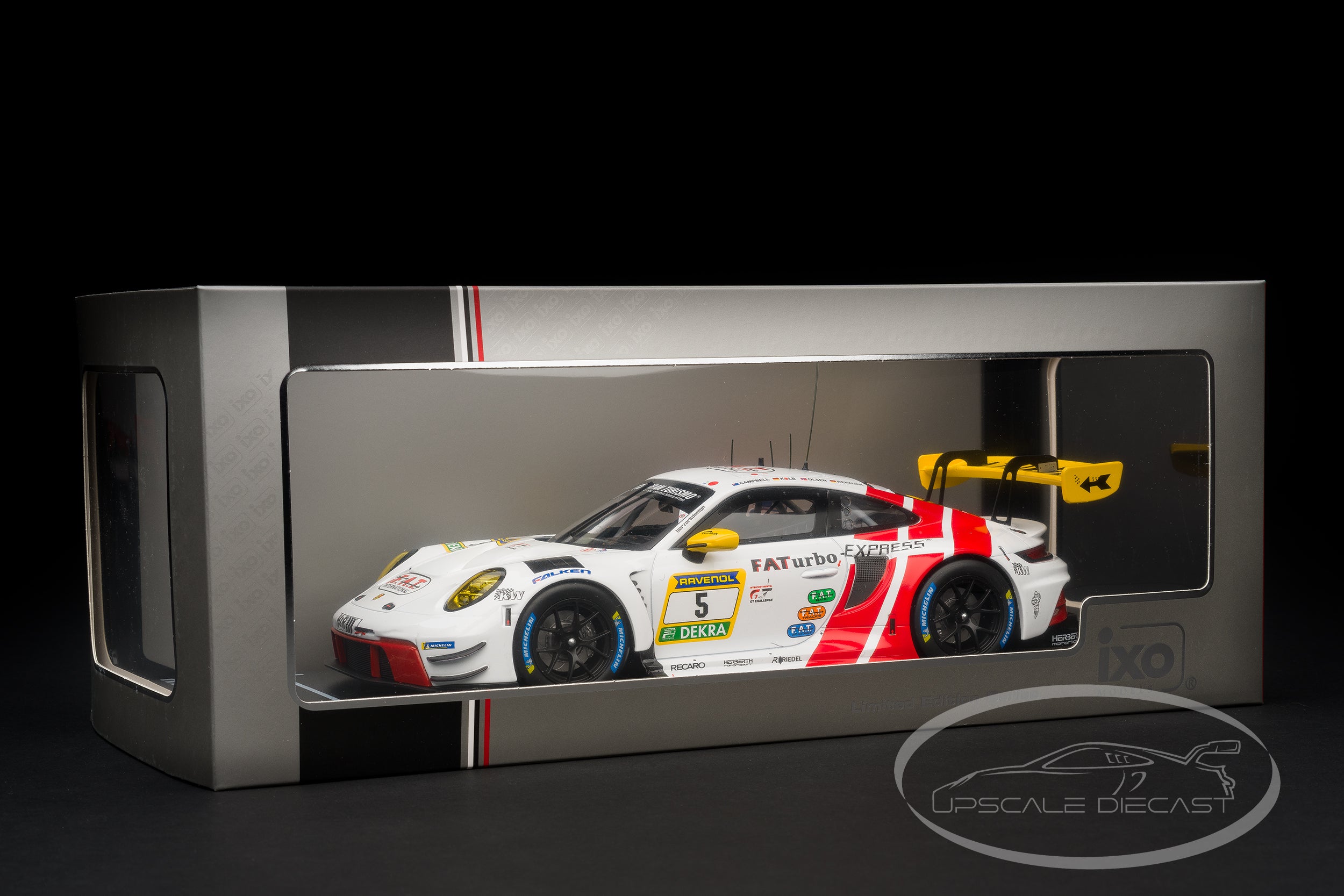IXO 1:18 Porsche 911 GT3 R No.5 FAT Turbo 24h Nürburgring 2024 Herberth Motorsport