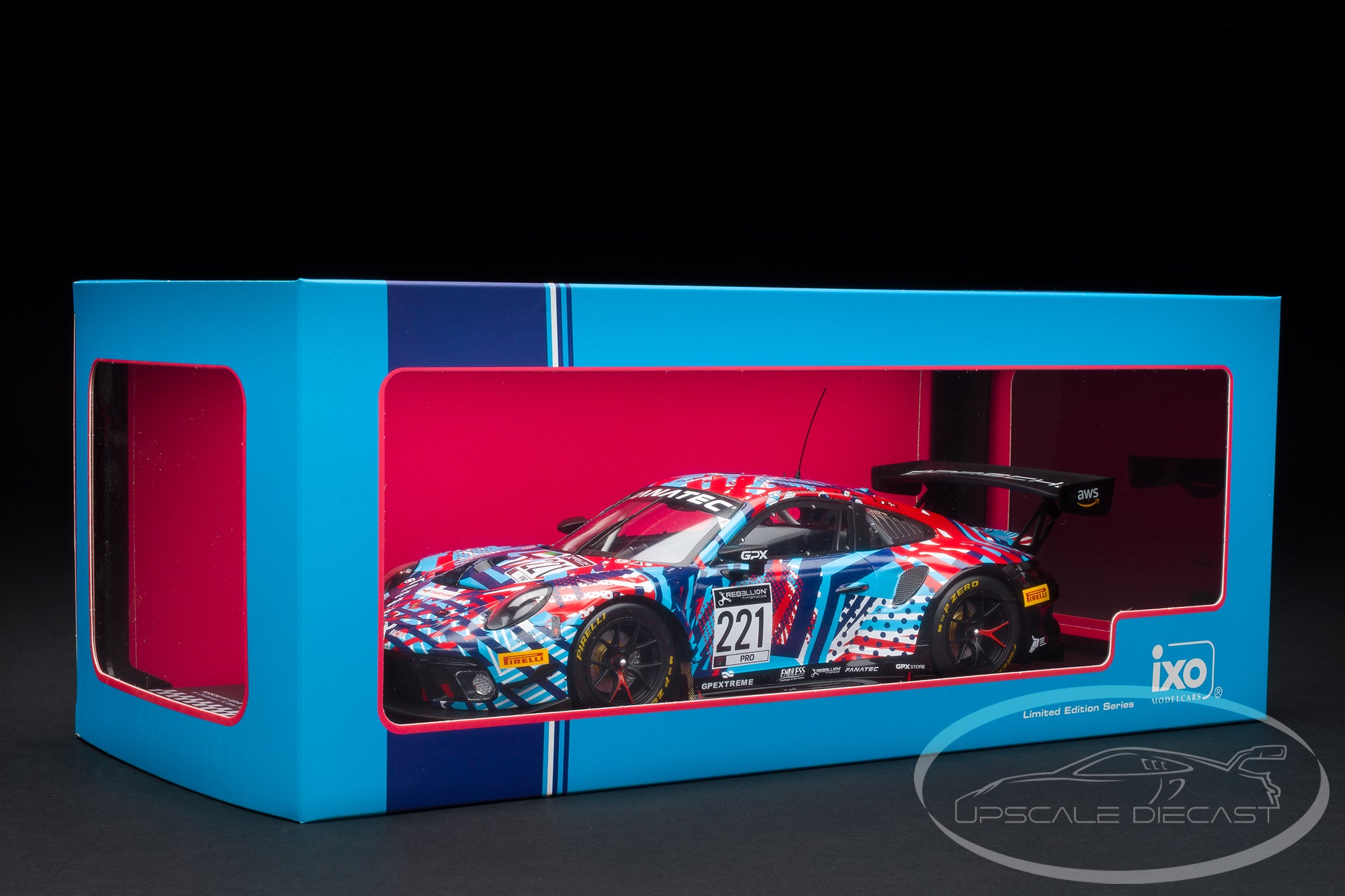 IXO 1:18 Porsche 911 GT3 R No.221 Test Days 24h Spa 2022 GPX Martini Racing