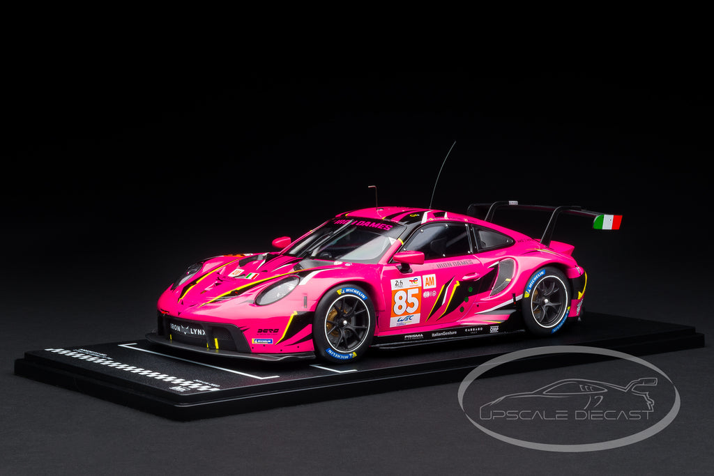 IXO 1:18 Porsche 911 RSR No.85 Iron Dames 24h Le Mans 2023 Bovy Gatting Frey