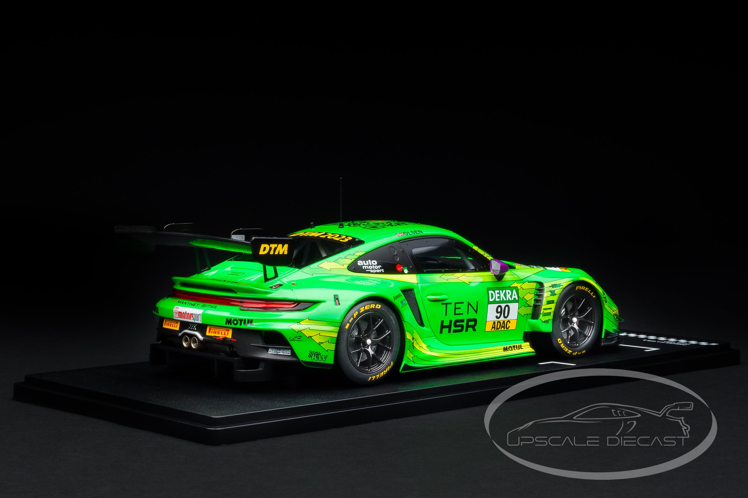 IXO 1:18 Porsche 911 GT3 R No.90 DTM 2023 Dennis Olsen Manthey Grello