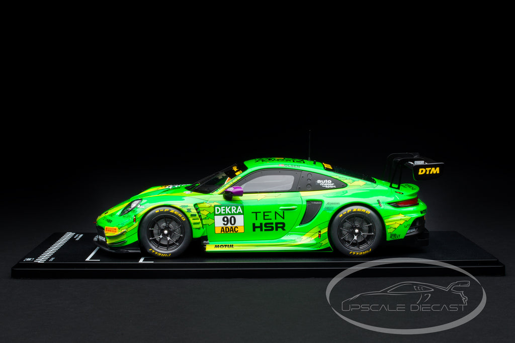 IXO 1:18 Porsche 911 GT3 R No.90 DTM 2023 Dennis Olsen Manthey Grello