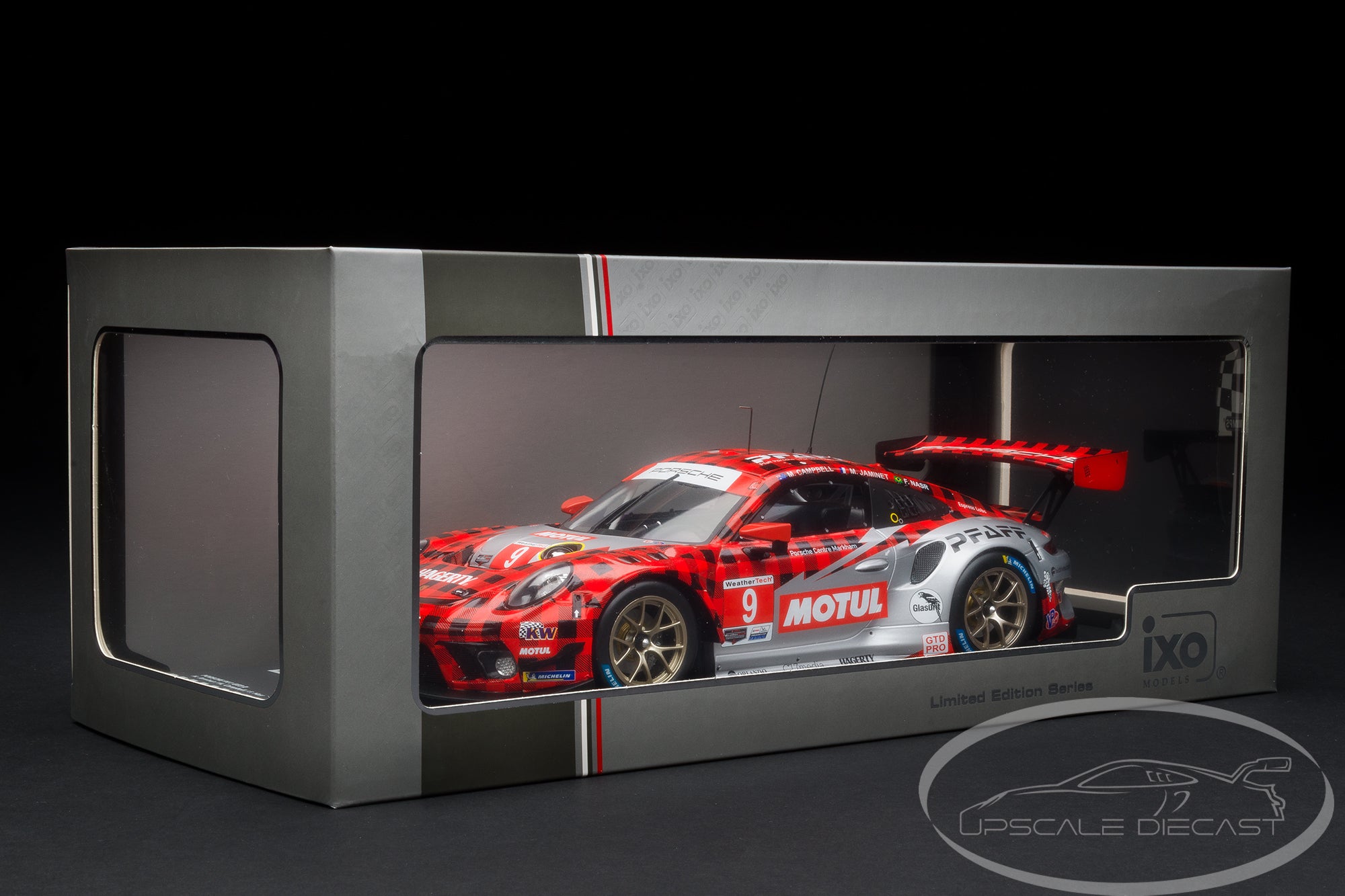 IXO 1:18 Porsche 911 GT3 R No.9 Pfaff Winner Daytona 24 Hours 2022