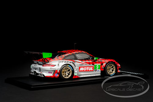 IXO 1:18 Porsche 911 GT3 R No.9 Pfaff Winner 12h Sebring 2021 GTD Class