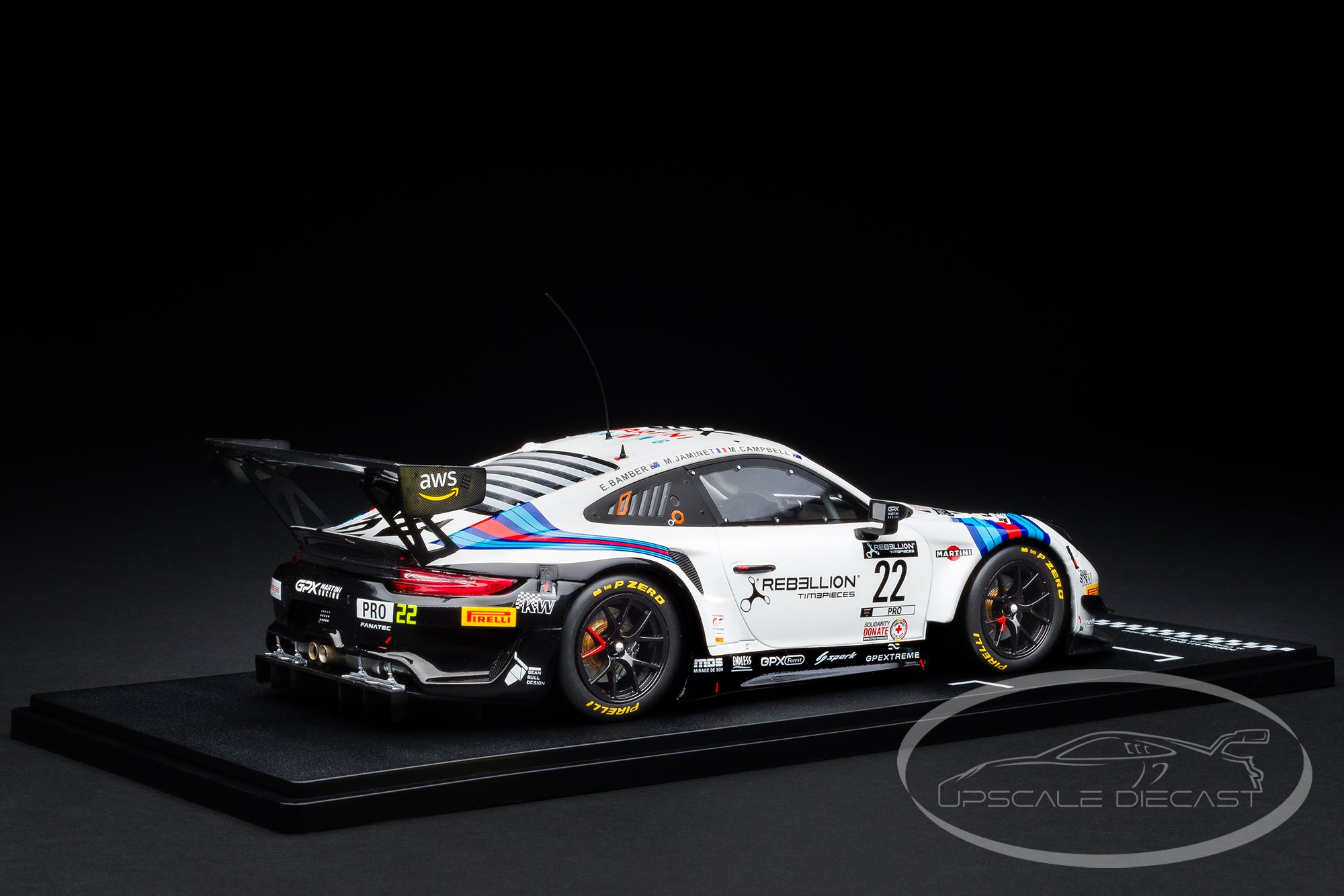 IXO 1:18 Porsche 911 GT3 R No.22 24h Spa 2021 Martini Racing GPX