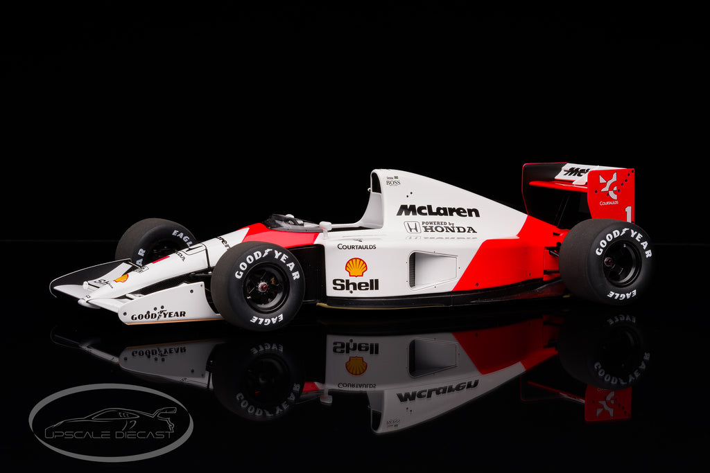 Auto Art 1:18 McLaren Honda MP4/6 w/ Logo 1991 Japanese GP Winner Ayrton Senna 89140