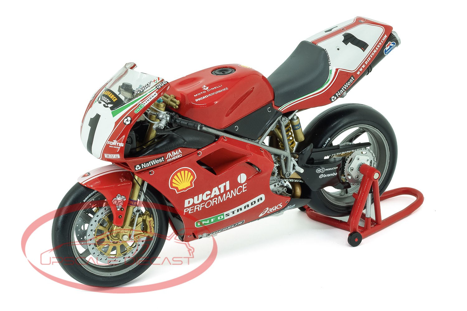 Minichamps 1:12 Ducati 996 Fogarty 1999 WSB Champion Scale Model