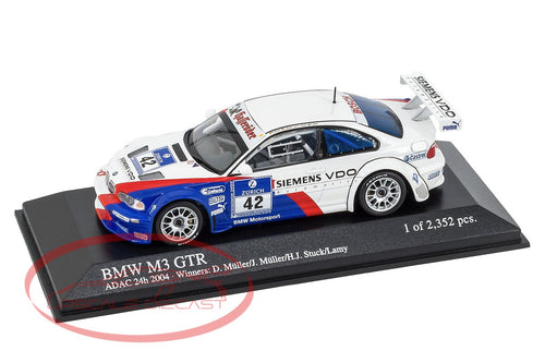 Minichamps 1:43 BMW E46 M3 GTR ADAC 24 Hr Winner Scale Model