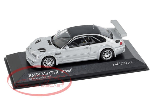 Minichamps 1:43 BMW E46 M3 GTR Carbon Roof Scale Model 