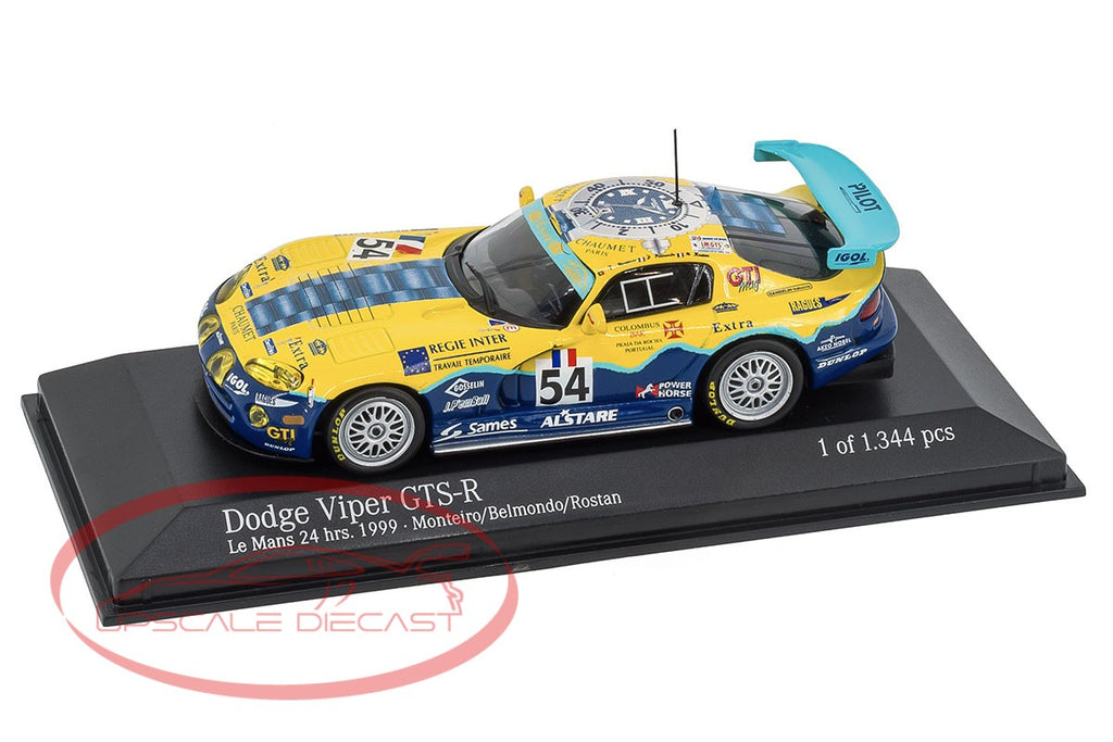 Minichamps 1:43 Dodge Viper GTS-R Le Mans 1999 Scale Model