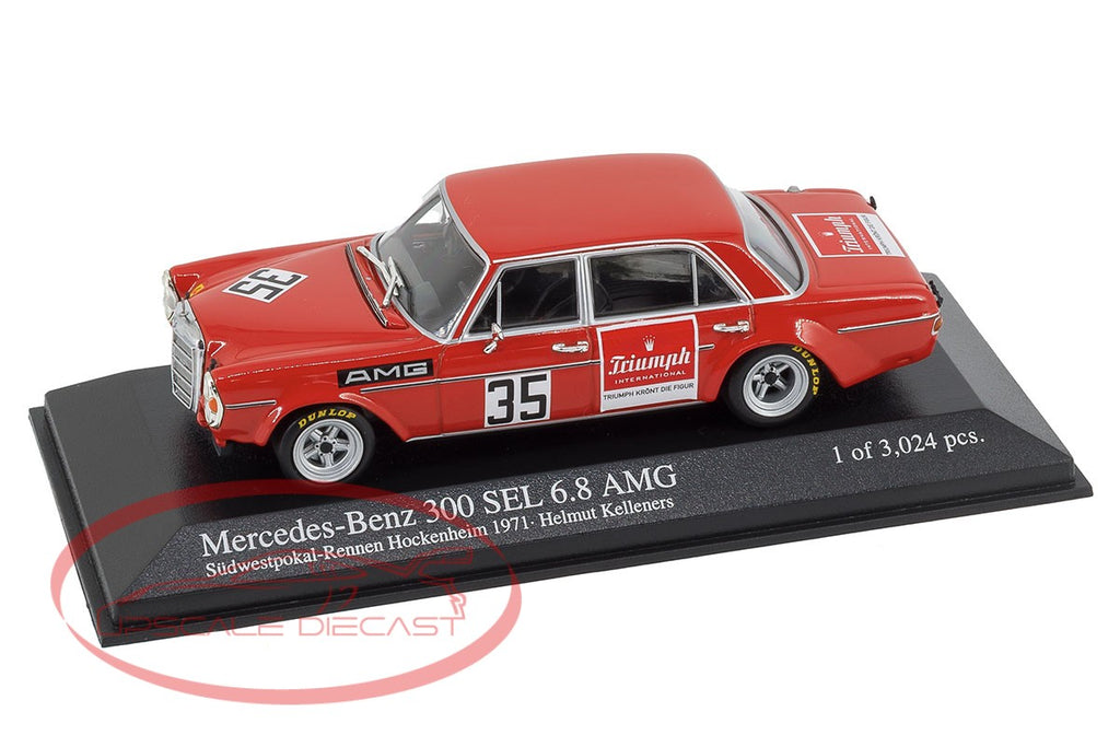 Minichamps 1:43 Mercedes Benz 300 SEL 6.8 AMG Hockenheim Scale