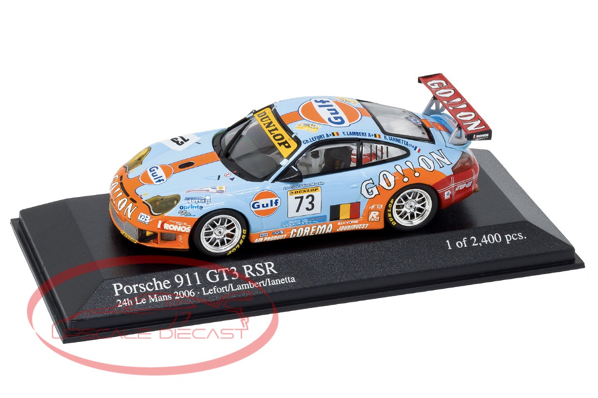 Minichamps 1:43 Porsche 911 GT3 RSR 2006 Gulf Scale Model
