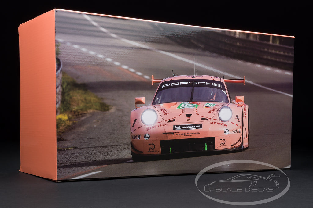 IXO 1:12 Porsche 911 991 RSR 24h LeMans 2018 Winner Pink Pig