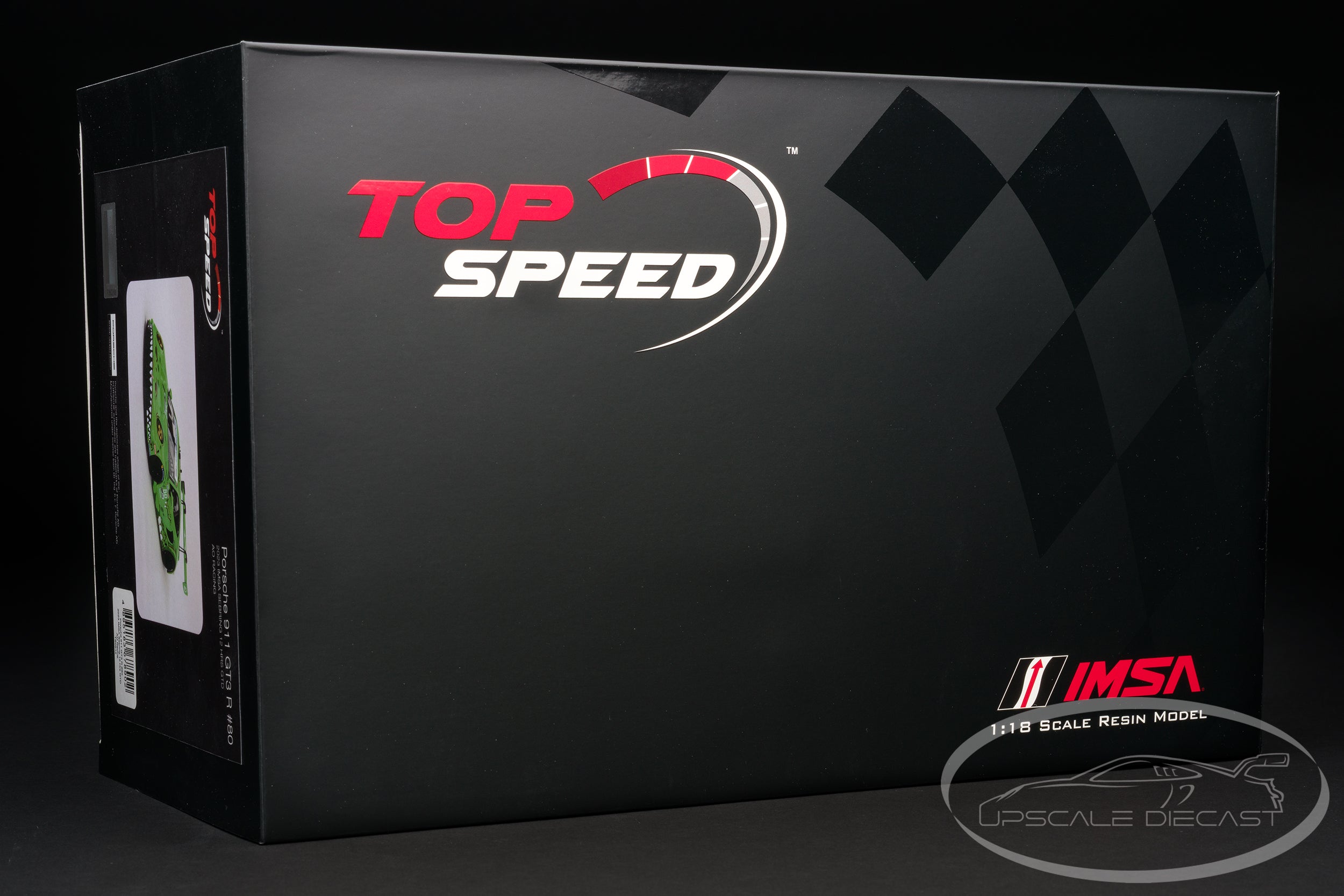 Top Speed 1:18 Porsche 911 GT3 R #80 “Rexy” 2023 Sebring 12H AO Racing IMSA