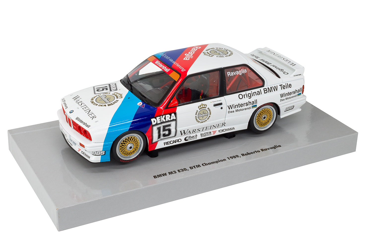 Werk83 1:18 BMW E30 M3 1989 DTM Champion Robert Ravaglia Scale Model