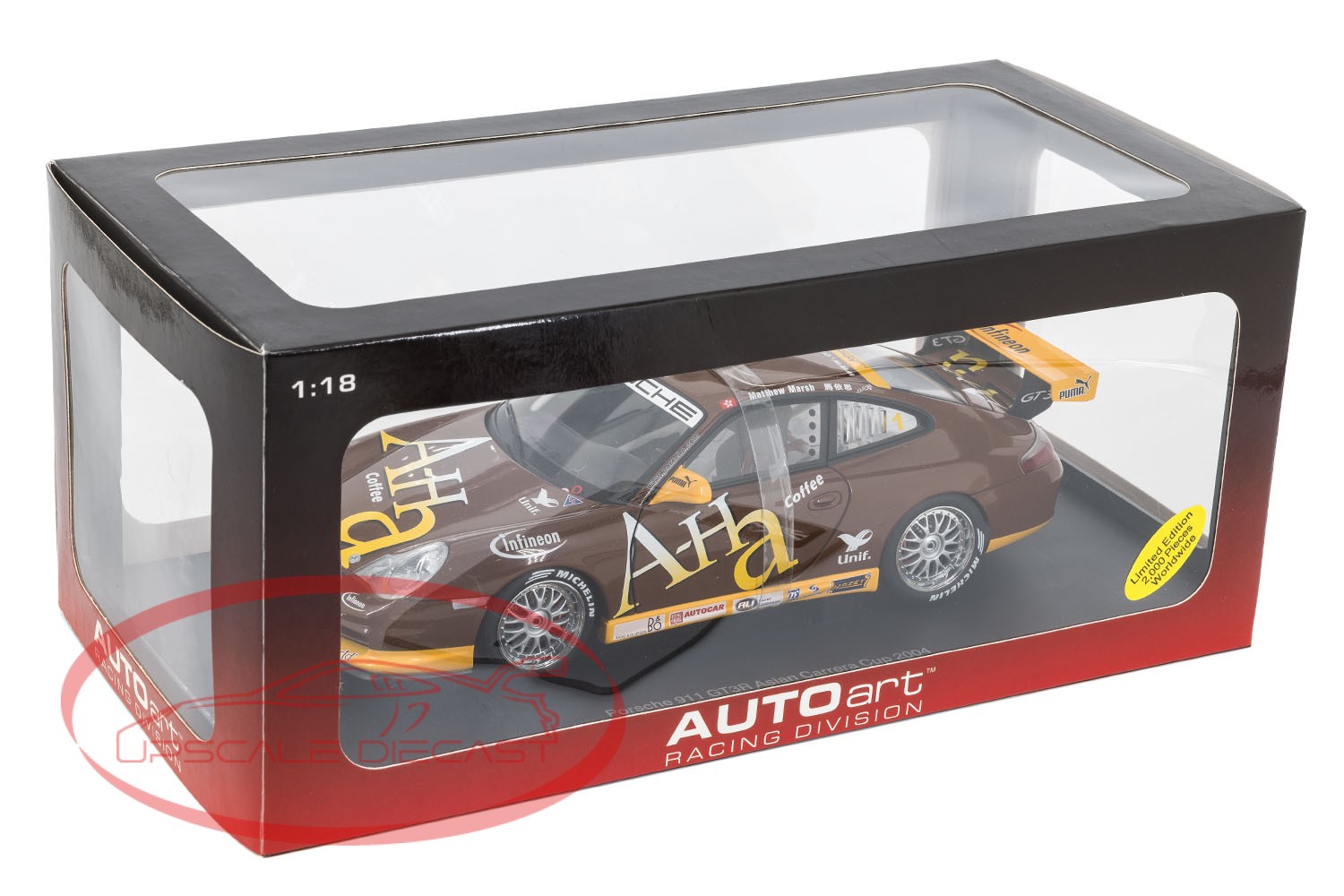 AUTOart 1:18 Porsche 996 GT3 Cup AHA Coffee image 3