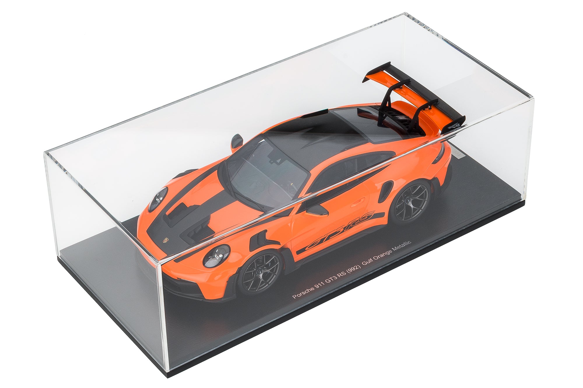 Spark 1:18 Porsche 911 GT3 RS Gulf Orange – Upscale Diecast Exclusive image 5