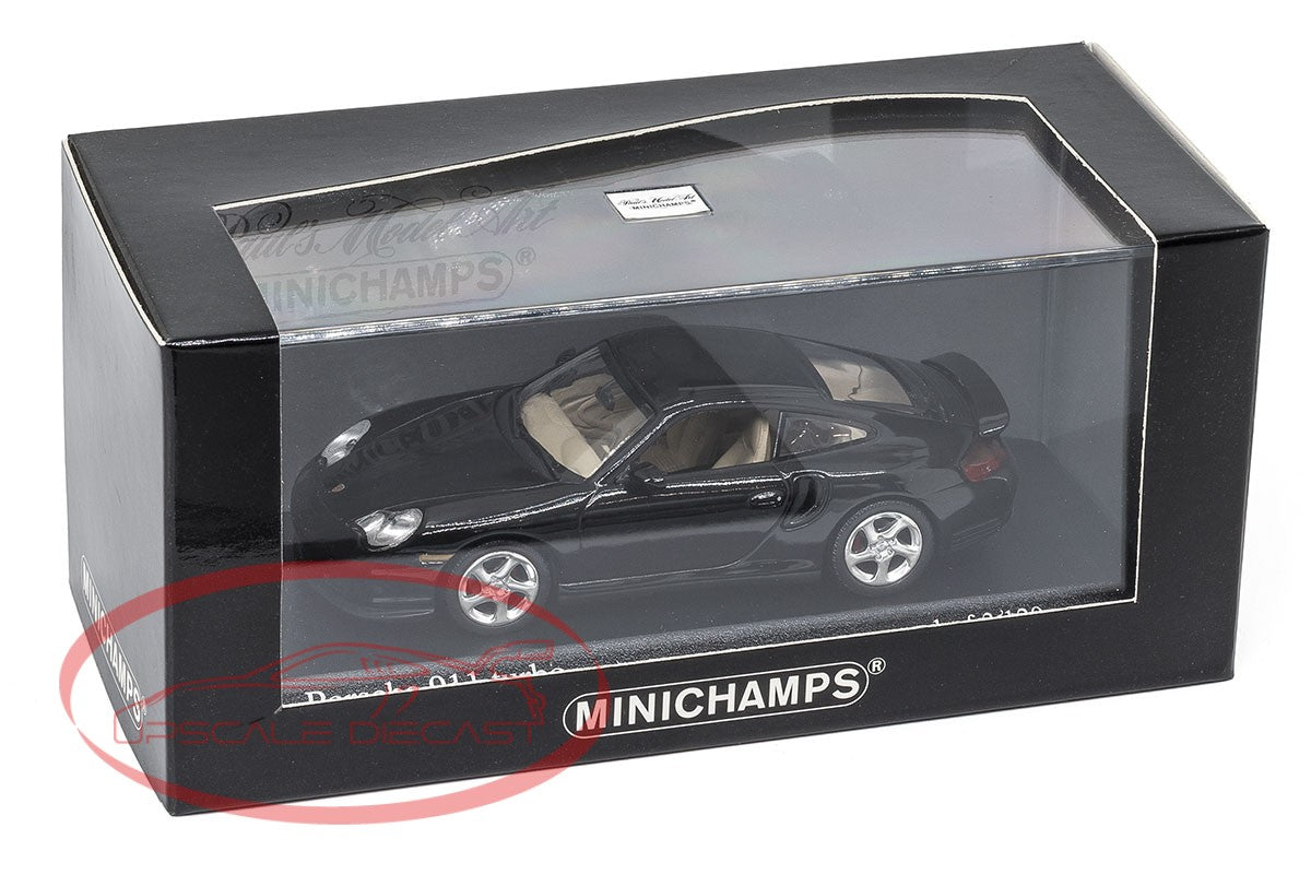 Minichamps 1:43 Black Porsche 911 Turbo 996 image 2