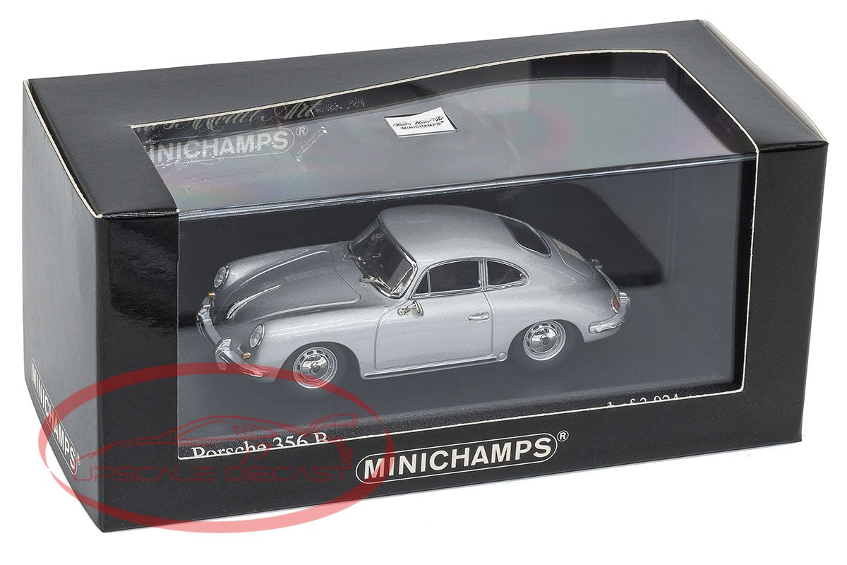 Minichamps 1:43 Porsche 356 B Coupe 1961 Silver image 2