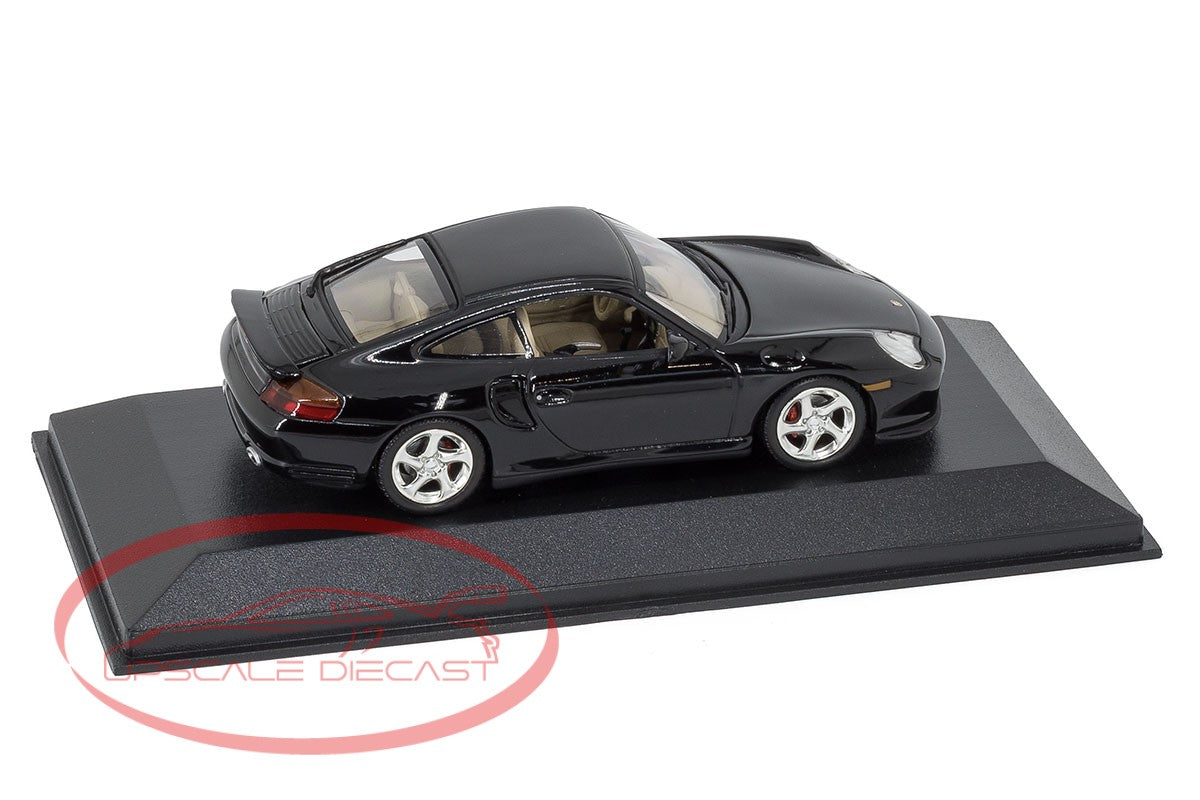 Minichamps 1:43 Black Porsche 911 Turbo 996 image 1