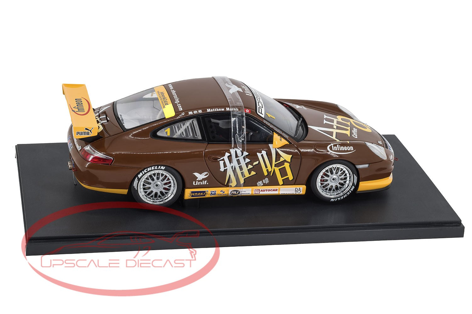 AUTOart 1:18 Porsche 996 GT3 Cup AHA Coffee image 1
