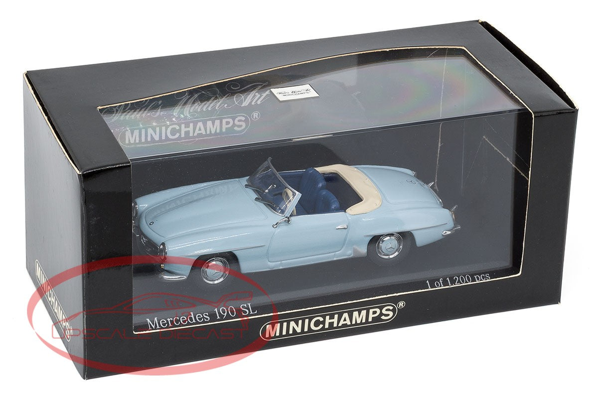 Minichamps 1:43 Mercedes Benz 190 SL Blue image 2