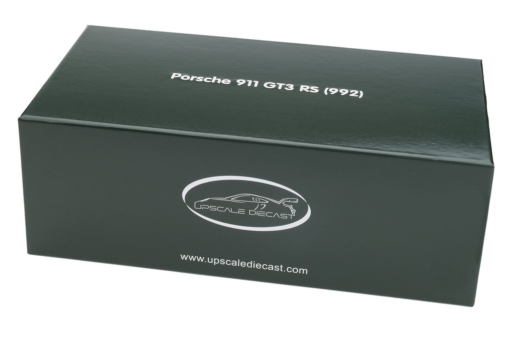 Spark 1:18 Porsche 911 GT3 RS Paint To Sample Oak Green – Upscale Diecast Exclusive image 6